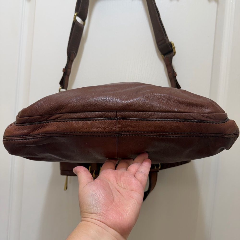 Fossil Explore tote brown leather - Picture 3 of 4